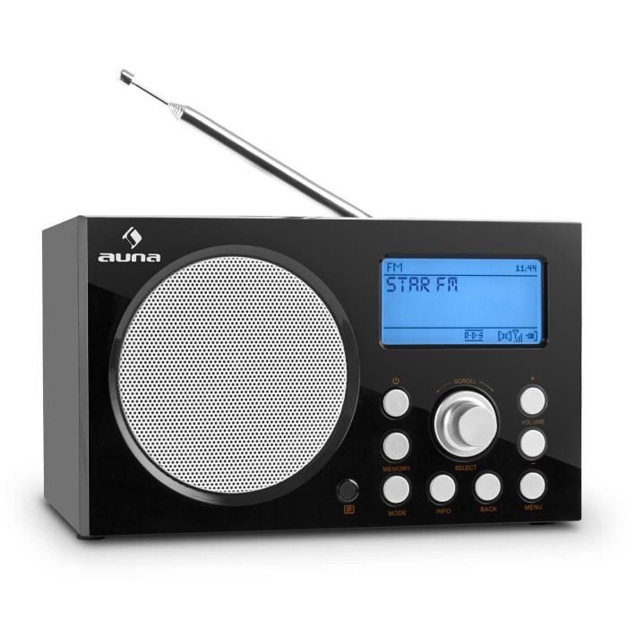 Radio Internet Auna IR-260 - DAB+/FM, Spotify Connect, Bluetooth, Display 2,8", Bianco, Per Casa