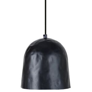 ELIOT Lustre - suspension campanule diam?tre 17 cm, martelée, noir