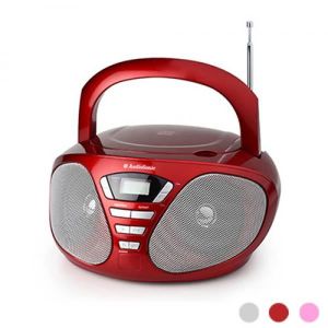 AUDIOSONIC CD-1568 Radio stéréo CD Rouge