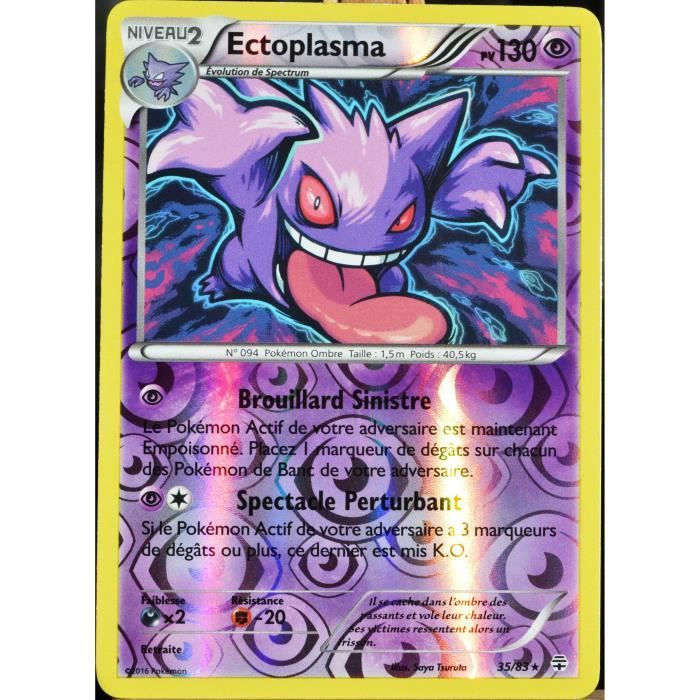 Comment Faire évoluer Spectrum En Ectoplasma carte Pokémon 35-83 Ectoplasma 130 PV - REVERSE Générations FR - Achat