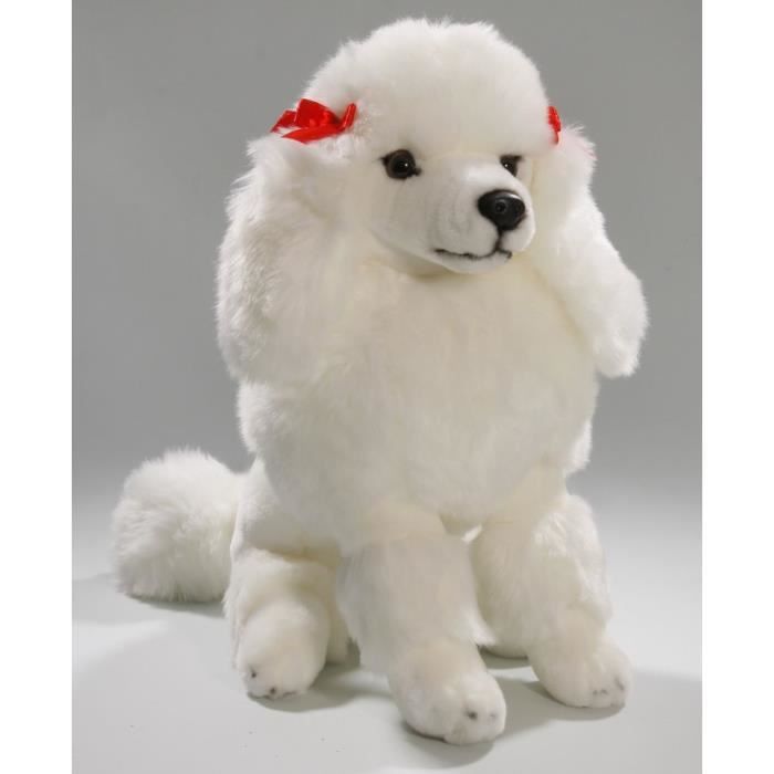 Peluche caniche blanc, 30cm [Jouet] Achat / Vente peluche Les soldes* sur Cdiscount ! Cdiscount