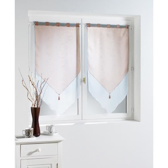 voiles pompon 45x120cm TWO 4 coloris 2 voiles pompon 45x120cm