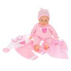 POUPEE-POUPON Grand Coffret Bébé de 46 Cm - 12 sons + 3 tenues !