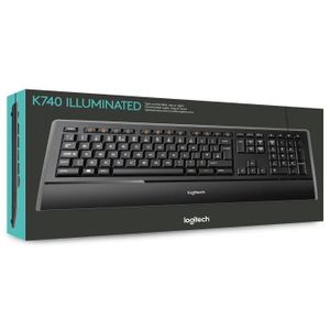 CLAVIER D'ORDINATEUR Logitech clavier rétroéclairé filaire - K740 CLAVIER D'ORDINATEUR Logitech clavier rétroéclairé filaire - K740