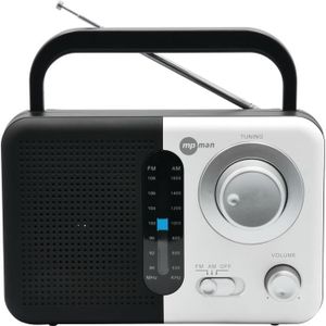 MPMAN RPS 690 Récepteur Audio Noir et Blanc