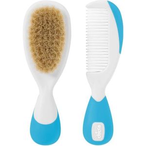 CHICCO Brosse et Peigne Bleu Clair
