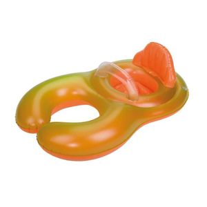 JANE Bouée Maman Bébé Gonflable Orange et Jaune
