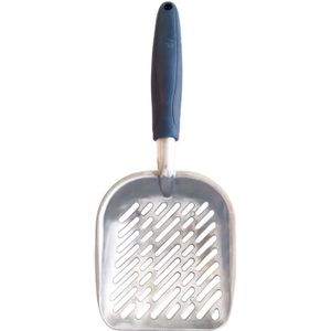 MPETS Pelle ? liti?re Chrome - Pour chat - Bleu et chromé