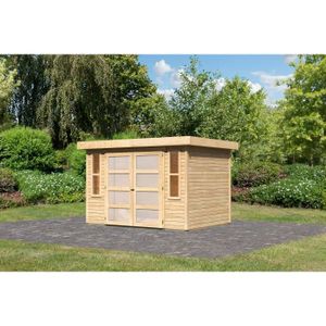 KARIBU Mühlendorf 4 Abri en bois 6,14m2 334x237x218cm