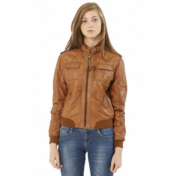 veste cuir femme esprit