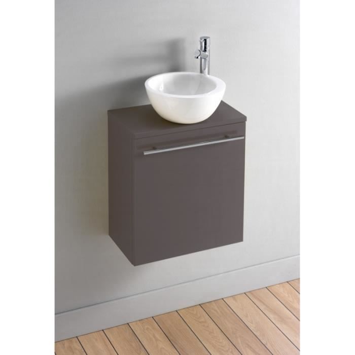 Pack Meuble lave mains Florence Taupe Design - Achat / Vente