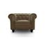 FAUTEUIL  Fauteuil Chesterfield Velours Taupe
