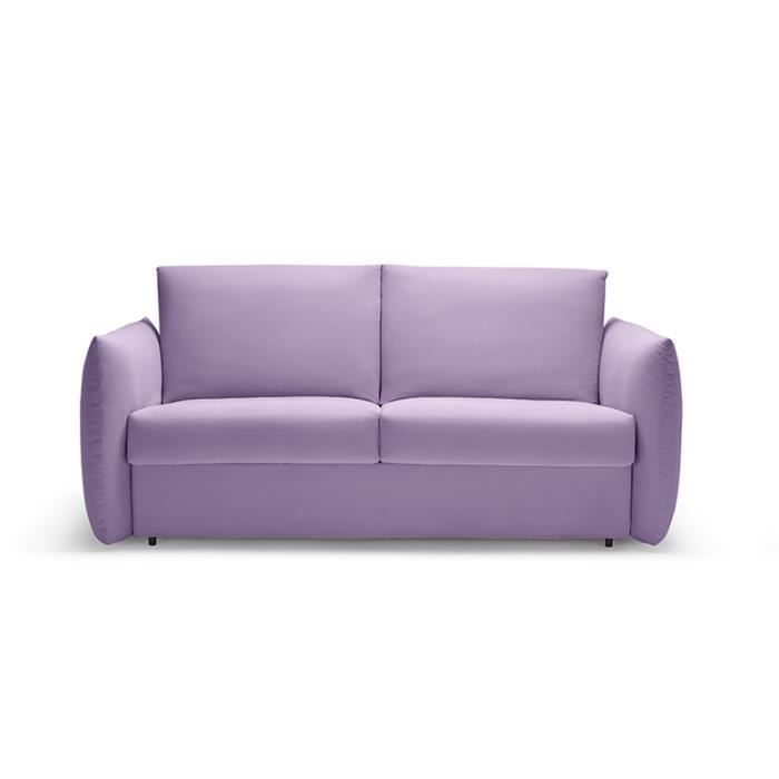 Canapé Convertible Lit Rapido Neil Parme 140 cm Achat / Vente