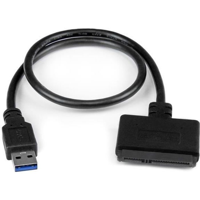 III 2,5" avec UASP Convertisseur USB vers SATA pour HDD / SSD Noir