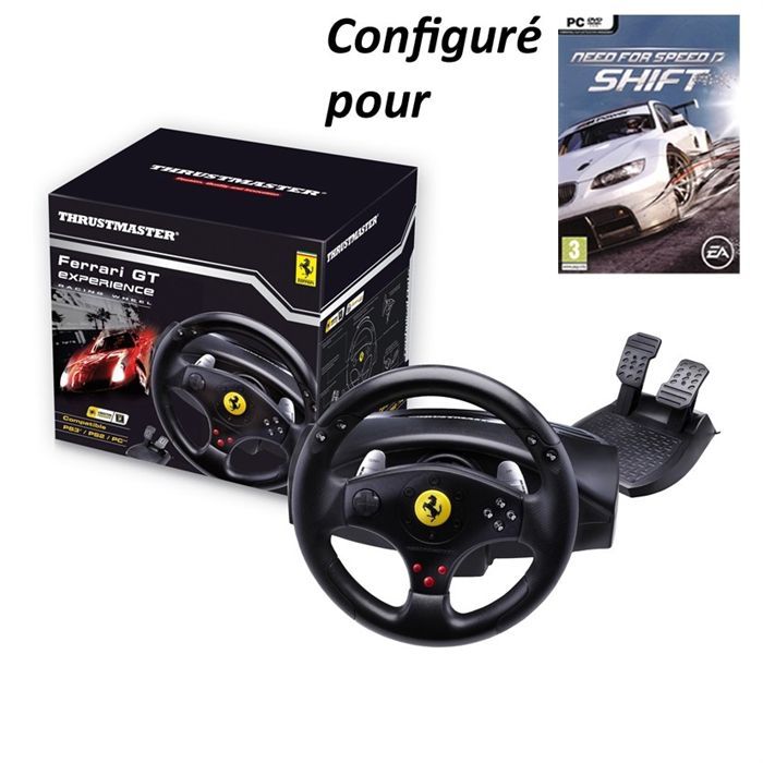 VOLANT Thrustmaster® Ferrari GT Racing Wheel PC PS3/PS2 +