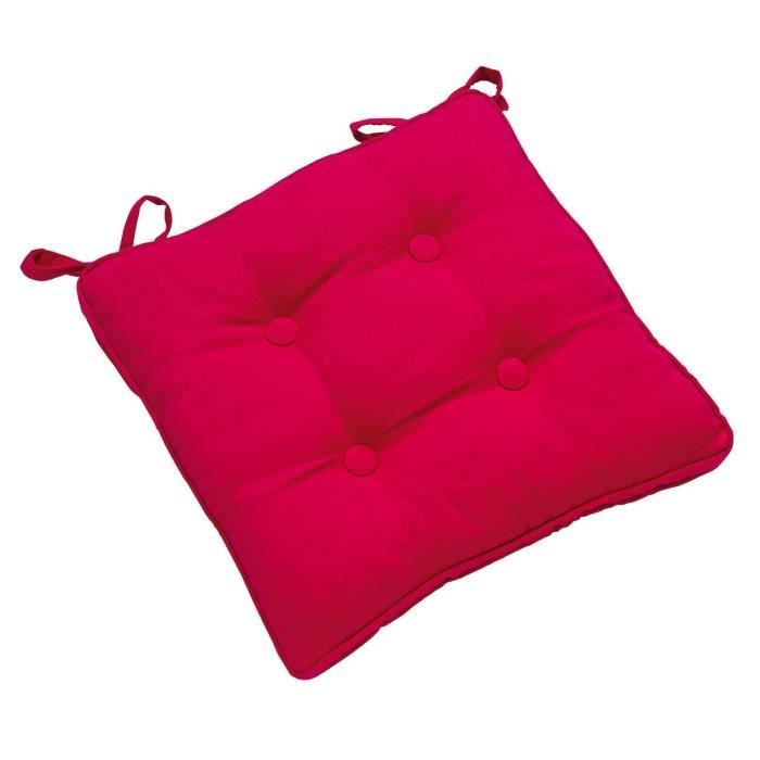 galette de chaise ronde rose