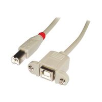 CABLE ET CONNECTIQUE POUR PERIPHERIQUE Lindy - 31669 - Rallonge USB 2.0 type B/B, 2m