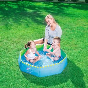 Piscine enfant pliable et transportable 99 * 99 * 20 cm