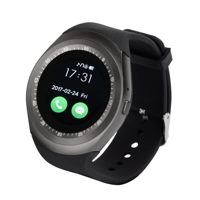 YUNTAB Y1 IPS Bluetooth 3.0 Montre connectée Antiperte Pour Smartphone