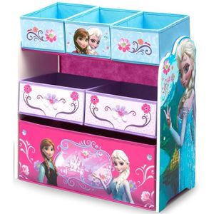 LA REINE DES NEIGES Meuble de rangement enfant jouets 6 bacs