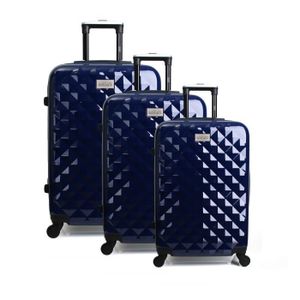GEORGES RECH Set de 3 Valises Rigide Polycarbonate 4 Roues 52-64-72cm BELFAST Marine