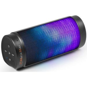 MUSICMAN BT-X26 Enceinte Bluetooth avec fonction mains libres et effets de lumi?re - Noir