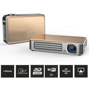 VIVITEK QUMI Q6 Projecteur LED Haute Définition Or
