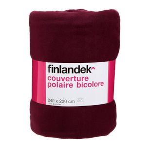 TOUT SIMPLEMENT Couverture polyester - Prune / fuschia