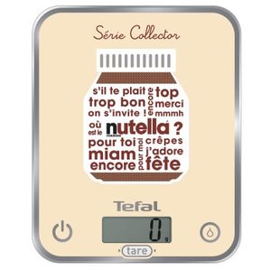 TEFAL Balance de cuisine Optiss Nutella BC5116V0 2 piles LR03 AAA