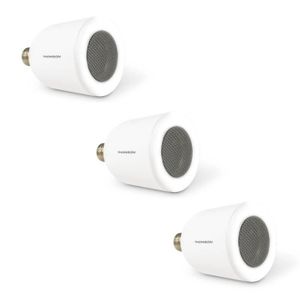 THOMSON Lot de 3 ampoules LED connectées E27 5 W équivalent ? 50W avec enceinte bluetooth
