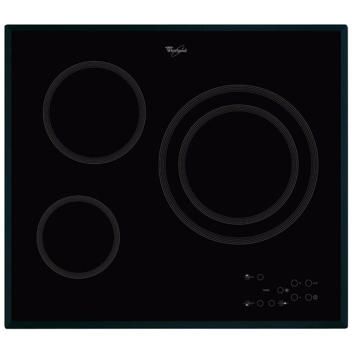 WHIRLPOOL AKT806/BA Plaque de cuisson Vitro Achat / Vente plaque vitrocéramique Cdiscount