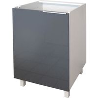 ELEMENTS BAS POP Caisson bas de cuisine 60 cm - Gris Haute Bril ELEMENTS BAS POP Caisson bas de cuisine 60 cm - Gris Haute Bril