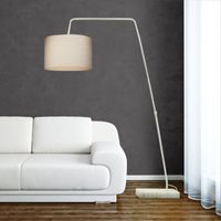LAMPADAIRE  Lampadaire Arc Socle en Marbre Blanc