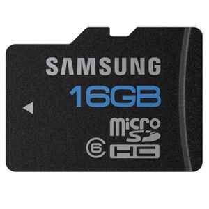 CARTE MEMOIRE SAMSUNG carte Micro SD 16 Go CARTE MEMOIRE SAMSUNG carte Micro SD 16 Go