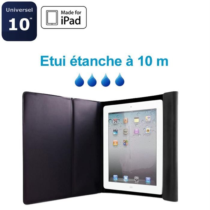Portfolio étanche certifié IPX8 pour iPad 1,2 et New iPad, ainsi que