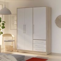 JUPITER armoire 145 cm chêne/blanc JUPITER armoire 145 cm chêne/blanc