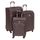 VISA DELSEY Set de 3 Valises Souple 4 Roues 56-68-