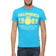TSHIRT/ DEBARDEUR WEST SURF CALIFORNIA T-Shirt Sayad Homme Turquoise