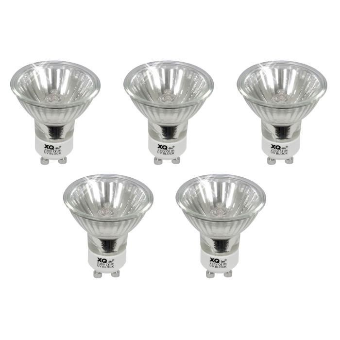 Lot 5 ampoules spot halogène réflecteur GU10 50W Achat / Vente