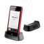 STATION D'ACCUEIL Station accueil noire cover mate pour Apple iPh…