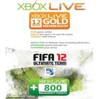 CARTE MEMOIRE CARTE X360 LIVE 12 MOIS + 800 POINTS FIFA 12