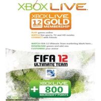 ACCESSOIRES CONSOLE - JEUX CARTE X360 LIVE 12 MOIS + 800 POINTS FIFA 12