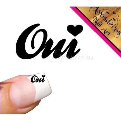 Couleur a choisir 10 stickers ongle spécial mariage Oui