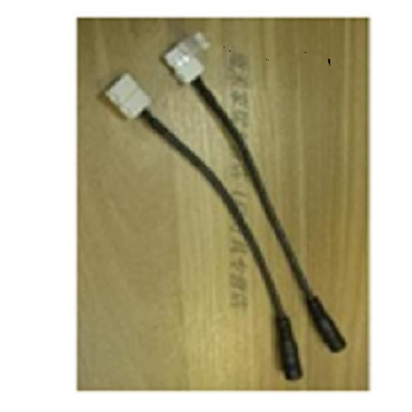 Connecteur pour ruban LED avec raccord prise "jack"/ruban 10mm