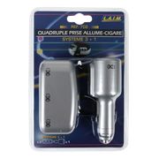 PRISE ALLUME-CIGARE Quadruple prise allume-cigare "LAIM"