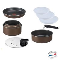 BATTERIE DE CUISINE  TEFAL INGENIO 5 Set 10 pièces Brownie