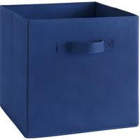 PETIT MEUBLE DE RANGEMENT "COMPO 16" Tiroir tissu bleu