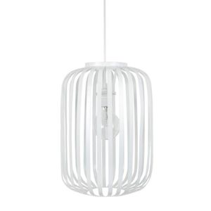 Lustre - suspension lamelles forme cylindrique ?26 cm blanche E27 40W