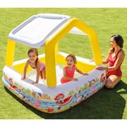PISCINE DE JEUX - PISCINE GONFLABLE - PATAUGEOIRE Piscine pare-soleil Aqua