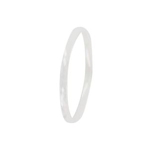 BRACELET , GOURMETTE Jouailla , Bracelet jonc céramique , Blanc